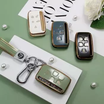 Чехол для автомобильного пульта дистанционного управления TPU для Land Rover Range Rover Discovery Evoque Sport Velar для Jaguar XE E-Pace Аксессуары белый