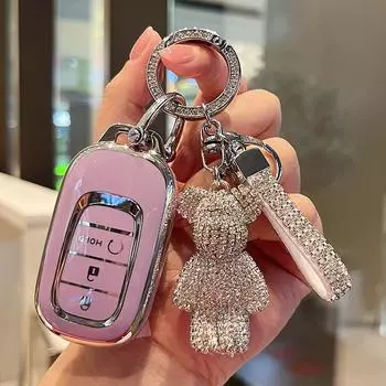 Чехол для автомобильного пульта дистанционного управления TPU, защитный чехол для брелока Honda CRV CR-V, подходит для Civic Accord HR-V HRV City Odyssey XR-V 2022-2024