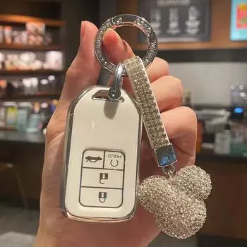 Чехол для автомобильного пульта дистанционного управления TPU, чехол-брелок для Honda Civic XRV CRV HRV CR-V Accord Fit Odyssey Crider Pilot, аксессуары для брелока