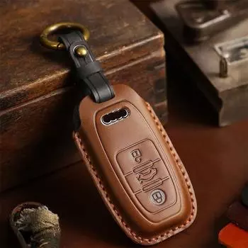 Чехол для автомобильного пульта дистанционного управления Smart Key Shell Shell для A1 A3 A4 A5 A6 A7 A8 Quattro Q3 Q5 Q7 2009-2015 Аксессуары Брелок Защитный комплект синий