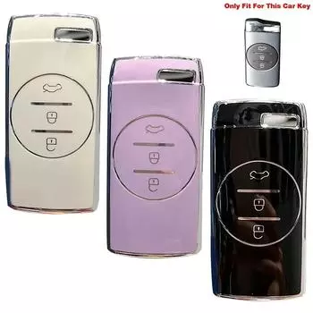 Чехол для автомобильного пульта дистанционного управления TPU с 3 кнопками, защитный чехол для Chery EXEED LX TXL 7 8, автомобильные аксессуары чёрный