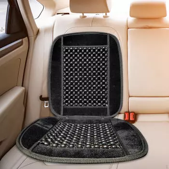 Чехол для автомобильного сиденья с деревянными бусинами, дышащий, подарочные аксессуары, поддержка спины, принадлежности для автомобиля, многофункциональный чёрный