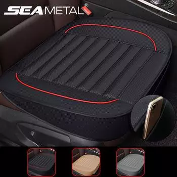 Чехол для автомобильного сиденья SEAMETAL из искусственной кожи для салона автомобиля, чехлы для сидений, коврики для подушек сидений, защитные чехлы, автомобильные аксессуары 1pc front seat чёрный