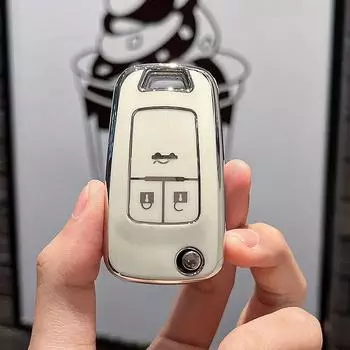 Чехол для автомобильного выкидного ключа из ТПУ для Chevrolet Cruze Aveo Trax Sail Malibu Captiva Opel Vauxhall Astra J Corsa Insignia Mokka