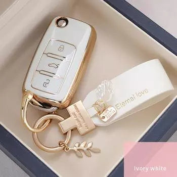 Чехол для автомобильного выкидного ключа из ТПУ для Volkswagen VW Polo Golf Passat Tiguan Beetle Caddy T5 Up Eos Skoda Octavia Seat Leon Altea