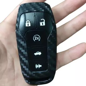 Чехол для автомобильных ключей для нового FORD MONDEO ECOBoost 180 для Ford EDGE Kuga Explorer, чехол для смарт-ключа с дистанционным управлением, черный чёрный