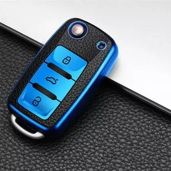 Чехол для автомобильных ключей для Volkswagen VW Magotan Polo Golf 4 3 6 5 6 mk6 passat b5 b6 b8 b7 Touran Bora Tiguan Jetta lavida skoda