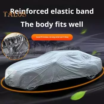 Чехол для автомобиля Sedan Полная защита от ультрафиолетовых лучей Снега Пыли Ветра Солнцезащитный чехол для автомобиля Sedan Теплоизоляция Устойчив к царапинам Водонепроницаемый M чёрный