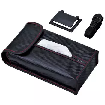 Чехол для автомобиля SEIWA Car Supplies 4WAY с карбоновым узором, черный W846