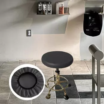 Чехол для барного стула, сидения, потолок, натяжной декор, устойчивый к царапинам, круглый чехол 30 cm