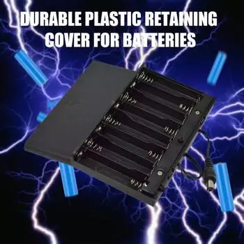 Чехол для батареи Прочный удобный чехол-держатель для батареи типа АА 12 В с переключателем и крышкой для дома на открытом воздухе A
