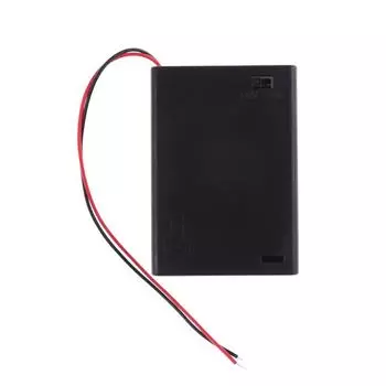 Чехол для батарейки 4,5 В, 3 типа АА, с тумблерным переключателем ВКЛ/ВЫКЛ, крышка упаковки