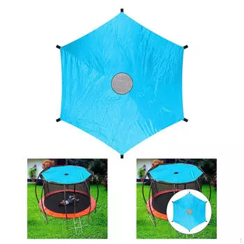 Чехол для батута Осень на 6 водонепроницаемых стоек Синий Дождь Лето 1.83M
