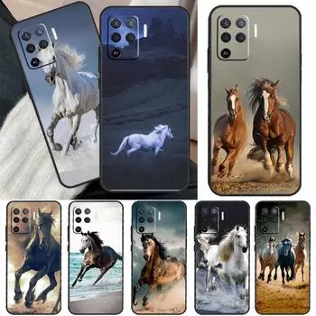Чехол для бега с лошадьми для OPPO A15 A16 A3S A5S A52 A72 A94 A74 A54 A83 A91 A93 A31 A5 A9 2020 A53 S чехол OPPO A1K