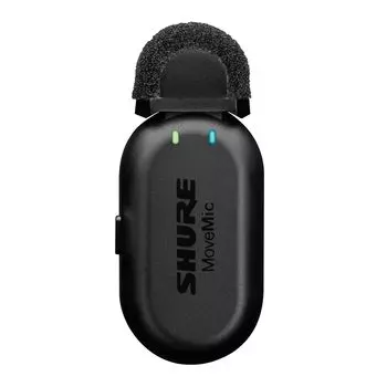 Чехол для беспроводного микрофона Shure MoveMic с контактным штифтом не входит в комплект. Сменный/дополнительный зажим AMV-LAV-Z6 *Зарядка []