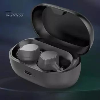 Чехол для беспроводной зарядки для наушников Elite 7 Pro, порт Type-C, защита от перенапряжения, короткого замыкания, защита от помех, сменный зарядный блок чёрный