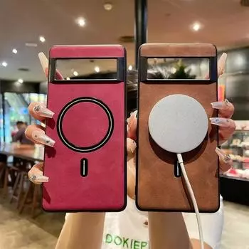 Чехол для беспроводной зарядки из овчины для Google Pixel 9 Pro XL для Pixel 8A 7A 7 Pro, мягкий, из ТПУ, противоударный, для защиты линз for Pixel 7 серый