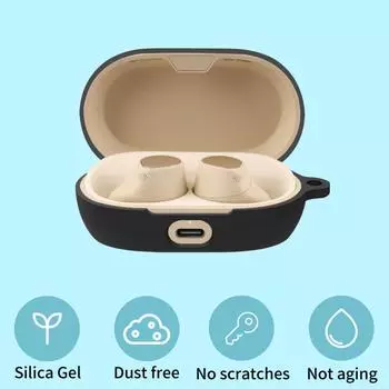 Чехол для беспроводных наушников Jabra Elite 7 Pro Charge Box Противоскользящие чехлы чёрный