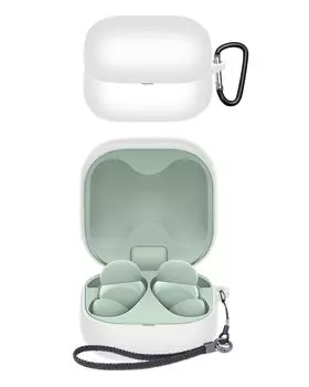 Чехол для беспроводных наушников SONY LinkBuds Fit YAJOJO, чехол для зарядки с карабином и брелоком, силиконовый защитный чехол для защиты от падений и пыли