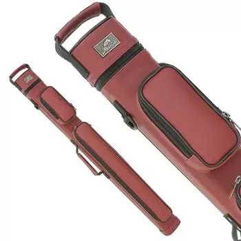 Чехол для бильярдного кия MEZZ Чехол для кия на 2 биты 3 шафта Чехол ZC-23R (Кий ZC-23R 2B3S) красный