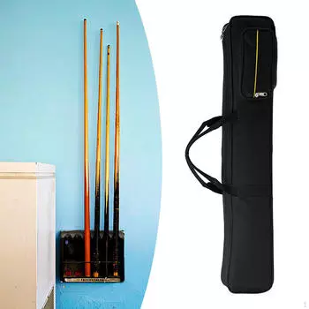 Чехол для бильярдного кия, сумка для пула, ручная, 1/2 сочлененная сумка для хранения снукера Black