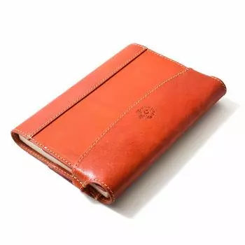 Чехол для блокнота Wrap and Protect A6 из натуральной кожи, сделано в Японии, оранжевый Fukuro [HUKURO] для мужчин и женщин оранжевый