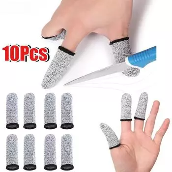 Чехол для большого пальца, защита от порезов кончиков пальцев, защитный чехол для пальцев, напальчники для работы на кухне 2PCS