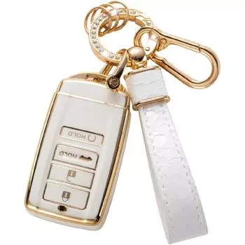 Чехол для брелока Acura с брелком Acura, чехол для автомобильного брелока, совместимый с защитным чехлом для смарт-ключа Acura CDX RDX RLX NSX TLX TLX-L