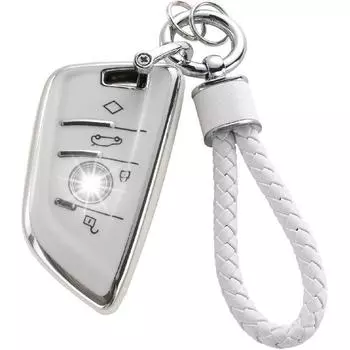 Чехол для брелока BMW с брелком, защитный чехол для ключей из мягкого ТПУ, подходит для BMW X1 X2 X3 X5 X6 X7 и серии 1 2 3 4 5 6 7