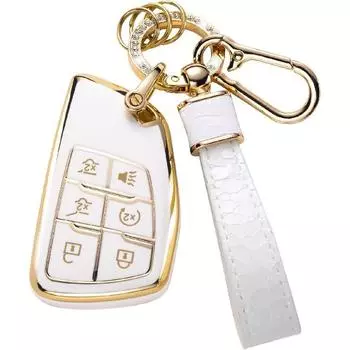 Чехол для брелока Buick с брелком Buick, чехол для автомобильного брелока, совместимый со смарт-ключом Buick 2021 2022 Chevrolet Suburban Tahoe