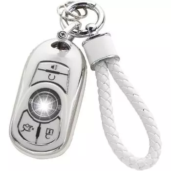 Чехол для брелока Buick с брелком, мягкий защитный чехол для ключей из ТПУ, подходит для Buick Encore Enclave Lacrosse Envision Verano Regal GL8, 5 кнопок Smart