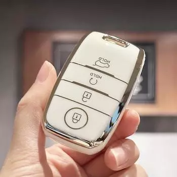 Чехол для брелока, чехол для автомобильных ключей для Kia Niro Forte Optima Sorento Rio Soul Sportage, аксессуары, мягкие чехлы для автомобильных ключей из ТПУ чёрный