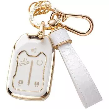 Чехол для брелока GMC с брелком GM, чехол для автомобильного брелока, совместимый с Chevy Silverado 2019 2020 2021 2022