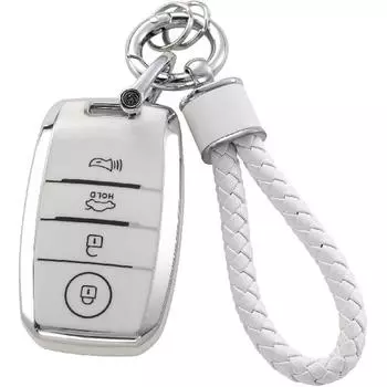 Чехол для брелока Kia с брелком, мягкий чехол для ключей из ТПУ, подходит для Kia Forte Koup NIRO Optima Rio Sorento Soul Sportage Smart 2 3 4 кнопки KiaA4Key