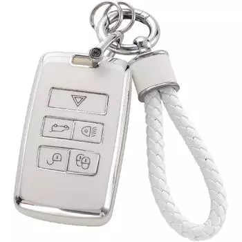 Чехол для брелока Land Rover с брелком, мягкий чехол для ключей из ТПУ, подходящий для Vogue Range Discovery Rover