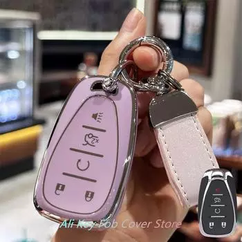 Чехол для брелока с ремешком для ключей для Chevy Malibu Camaro Blazer Cruze Sonic Volt Equinox Spark, аксессуары для автомобиля с дистанционным управлением чёрный