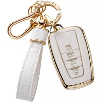 Чехол для брелока Toyota с брелком для ключей Toyota, чехол для автомобильного брелока, совместимый с Toyota