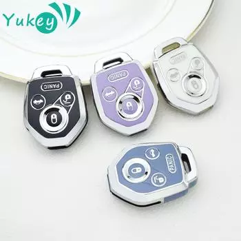 Чехол для брелока TPU с 4 кнопками для 2008-2023 Subaru Crosstrek Forester Impreza Legacy Outback Tribeca WRX STI XV Crosst Car Keychain чёрный