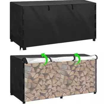 Чехол для бревен, водонепроницаемый, ветро- и снегозащитный, чехол для дров, чехол для хранения бревен для патио, сада, заднего двора, ткань Оксфорд