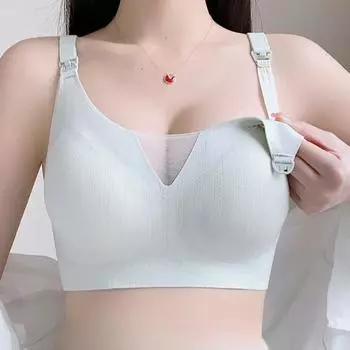 Чехол для бюстгальтера большого размера, без следов, большая грудь, маленький размер, без стального кольца, двойная грудь, непровисающее нижнее белье для беременных. 75B