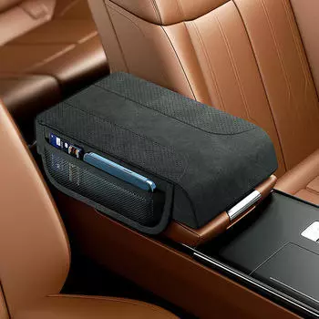 Чехол для центральной консоли автомобиля, губчатый наполнитель для подлокотника с карманами для хранения, подкладка для подлокотника