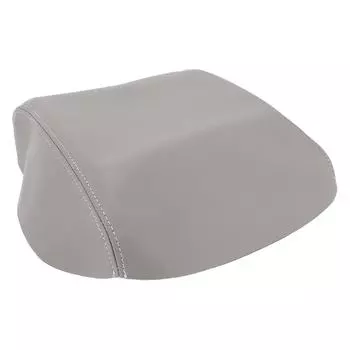 Чехол для центральной консоли автомобиля из микрофибры и искусственной кожи, водостойкий, удобный, устойчивый к царапинам подлокотник автомобиля серый