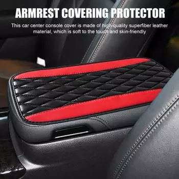 Чехол для центральной консоли автомобиля, износостойкий, устойчивый к царапинам, простой в установке, универсальная подушка для консоли, защитное покрытие для подлокотника чёрный