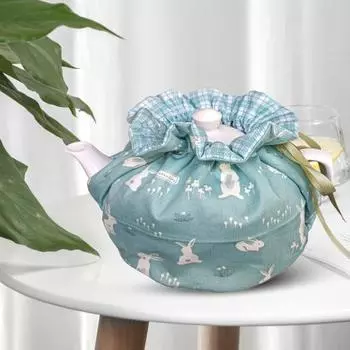 Чехол для чайника с рождественским принтом, пылезащитный чехол для хранения чая, изолированный чехол, регулируемый чехол для чайника, кухонный чехол для защиты от пыли, многоразовый чайник A