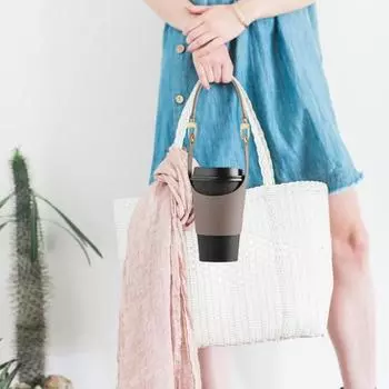 Чехол для чашки из искусственной кожи, переносной держатель для напитков, изоляционный стакан для горячей и холодной воды вино красного