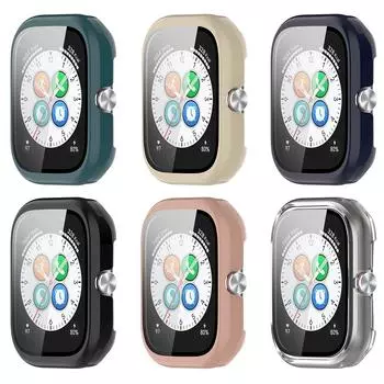 Чехол для часов для ПК с защитным чехлом из закаленного стекла, защита от падения, защита экрана часов, защита от царапин для часов Honor, выбор Haylou Watch белый