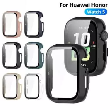 Чехол для часов Huawei Honor Watch 5, защитное закаленное стекло, универсальный жесткий защитный бампер для ПК, аксессуары Honor Watch 5 чистый