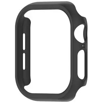 Чехол для часов, полый жесткий чехол-бампер из ПК для Apple Watch Series 10 42MM(черный)