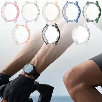 Чехол для часов TPU с имитацией бриллианта, защитный чехол для умных часов Garmin Venu 3/3S, унисекс, с гальваническим покрытием, мягкий чехол 3S прозрачный