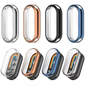 Чехол для часов, устойчивый к царапинам, ударопрочный защитный чехол с полным покрытием, ультратонкая защитная пленка для экрана для Xiaomi Mi Band 8 чистый